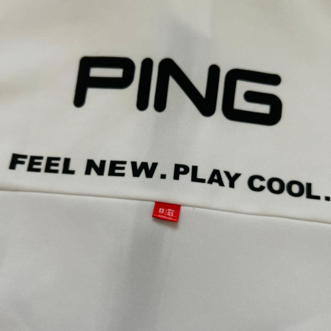 PING フルジップジャケット ホワイト