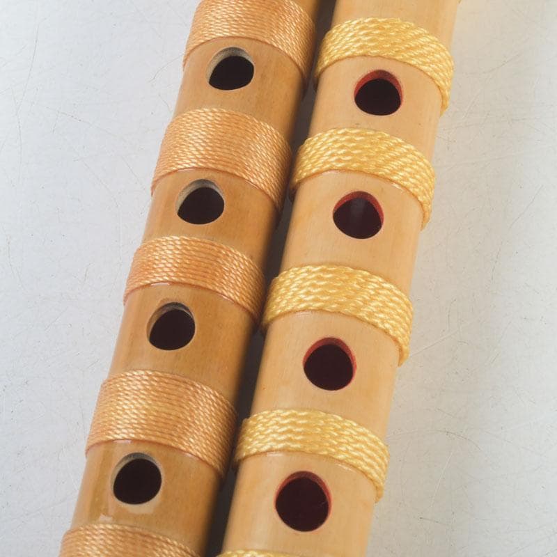 和楽器　木管楽器　横笛　竹笛　袋付　2点まとめて　V　A34