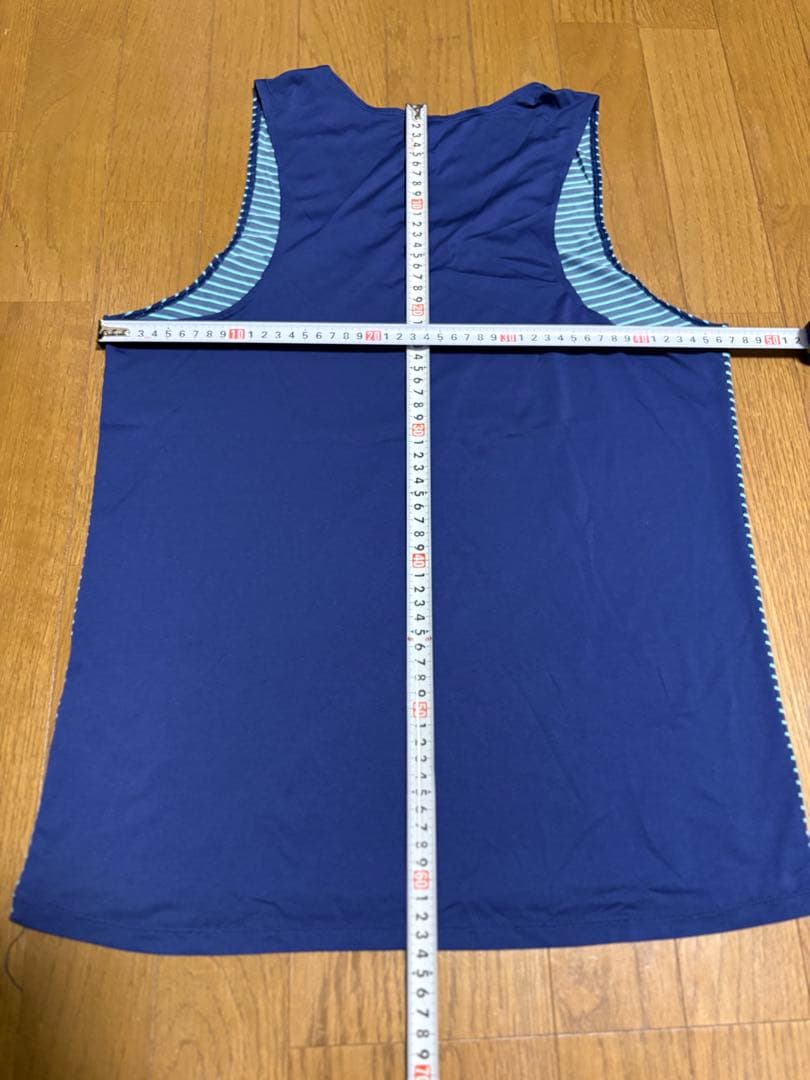 Nike Dri-FIT ストライプ ノースリーブ M シングレット　ランシャツ