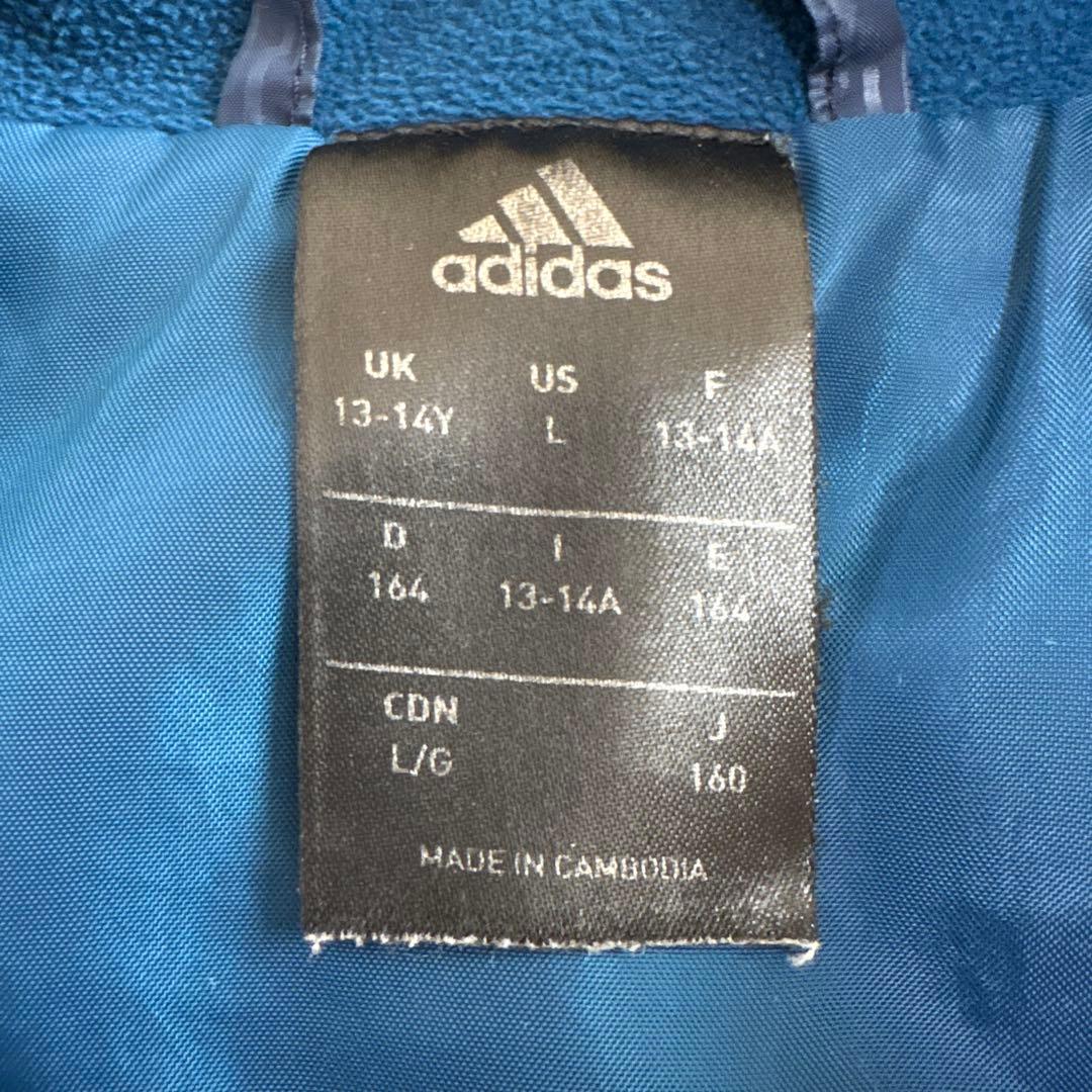 超有名サッカー選手本日削除‼️adidas 青 長袖 ピステ Lサイズ 上下セッ