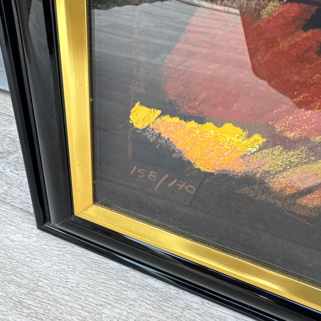 シルクスクリーン　ミクスドメディア　セリグラフ　全ての花　絵
