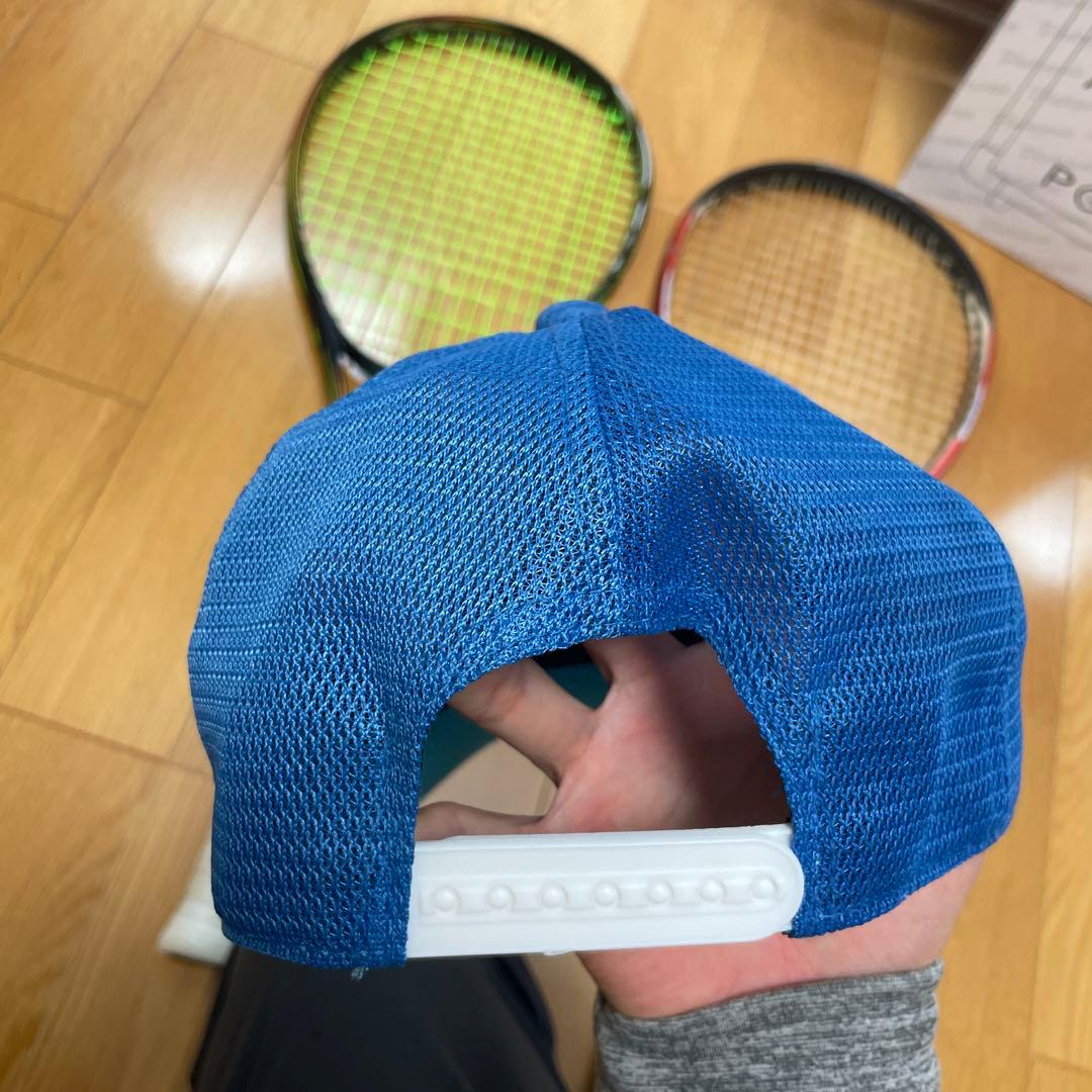 テニスラケット　ミズノアクロスピードs01 xyst日の丸入り　ミズノキャップ付