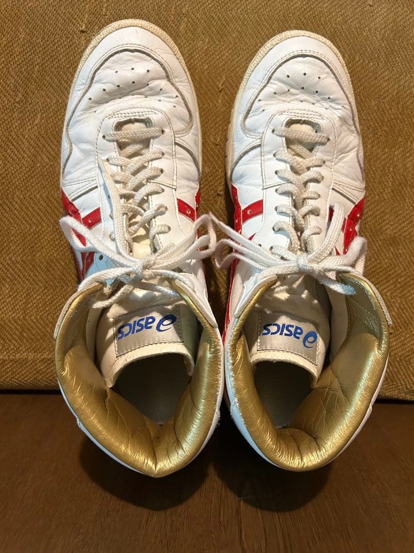 廃盤　ASICS ファブレ　ジャパンL 28cm 白赤　三井寿