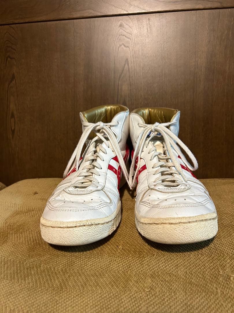 廃盤　ASICS ファブレ　ジャパンL 28cm 白赤　三井寿