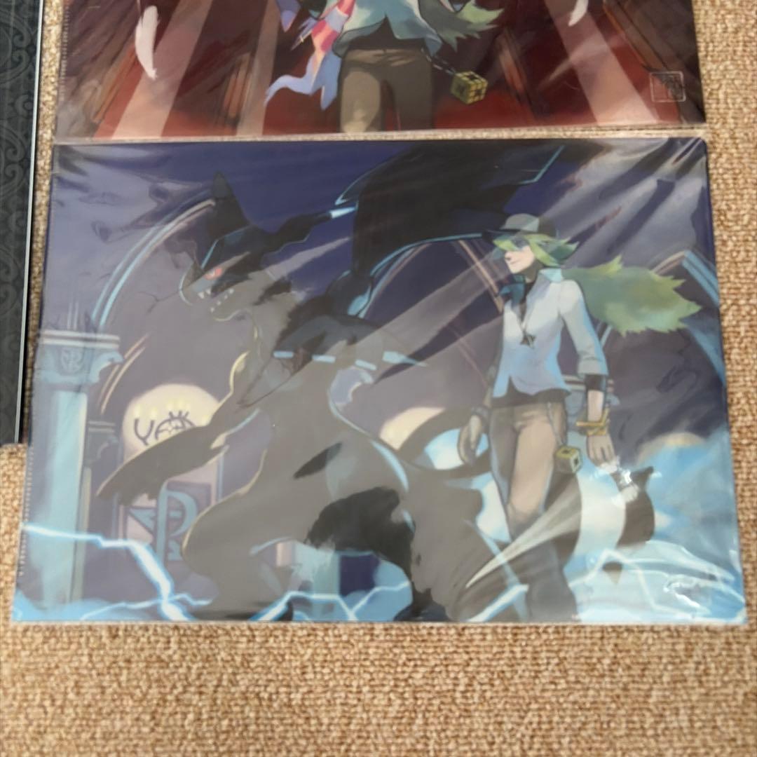 ポケットモンスターBW N レシラム　ゼクロム　クリアファイル