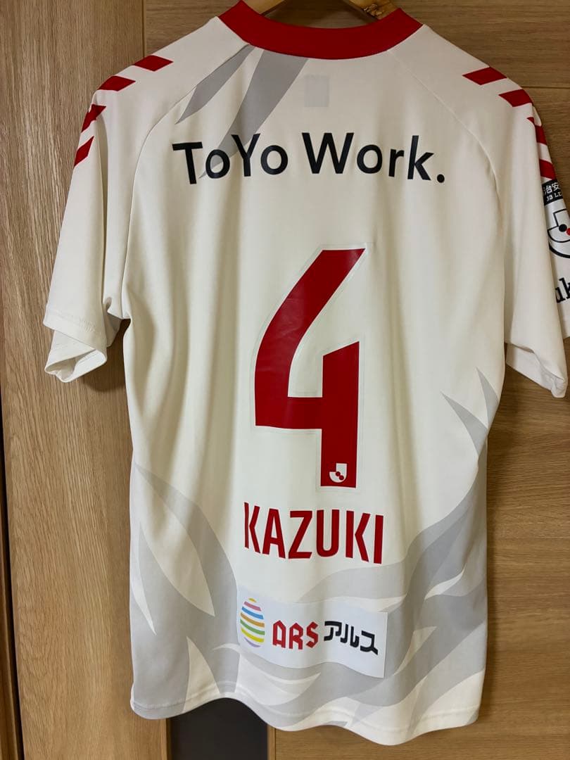 :*:様 福島ユナイテッドFC 背番号4 堂鼻　アウェイユニフォームセット　タペ