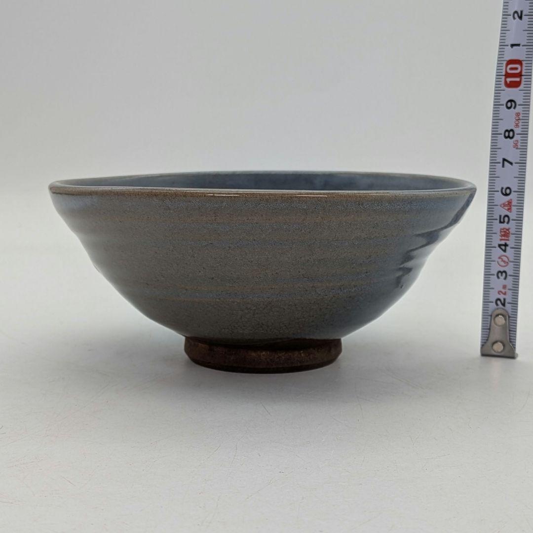 初代皿貝？（皿谷一二） 熊野焼 夏茶盌 銘「遠霞」 合箱合布 抹茶碗 抹茶茶碗