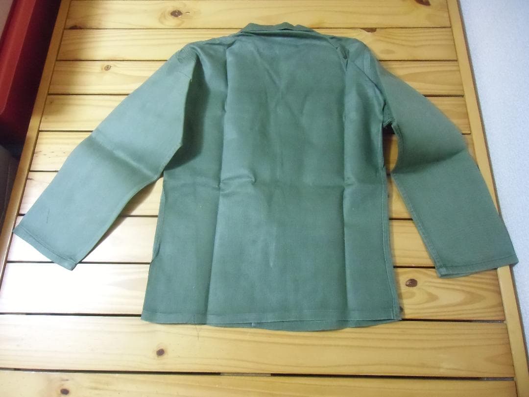 ★１９５０年代＊アメリカ軍＊陸軍＊少尉/将校ＯＧ１０７ユティリティシャツ（実物）