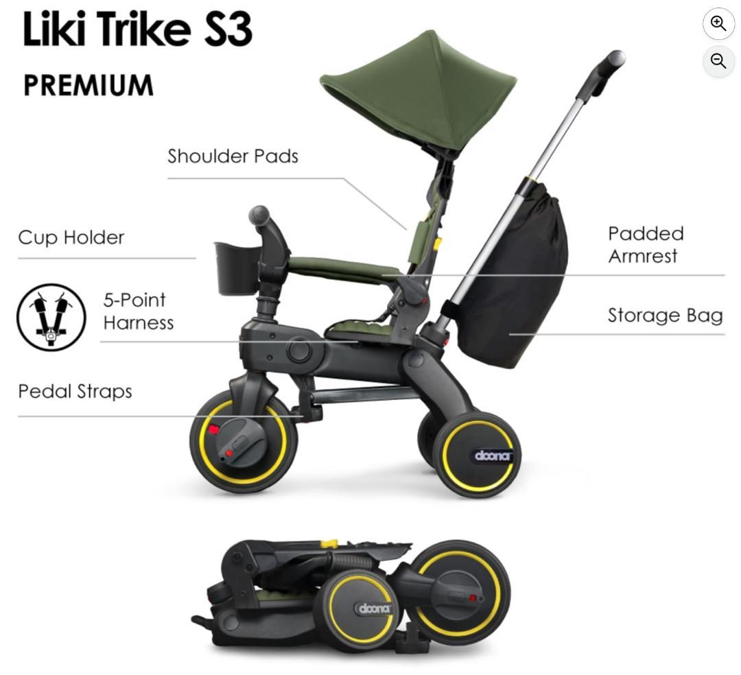 doona Liki Trike【世界最小折りたたみ三輪車】リキトライク カーキ
