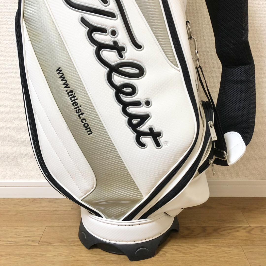 Titleist タイトリスト ゴルフ キャディバッグ 5分割 カート ホワイト