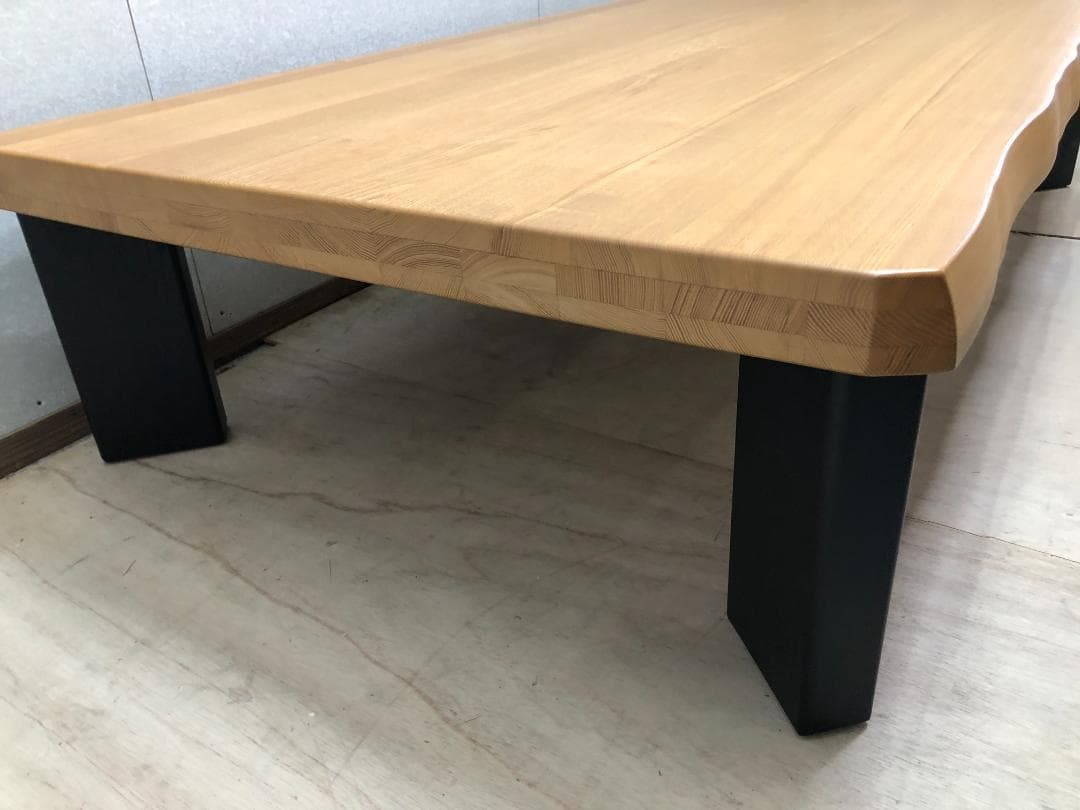 大塚家具 一枚板 ローテーブル 無垢材 リビングテーブル モダン 250323-