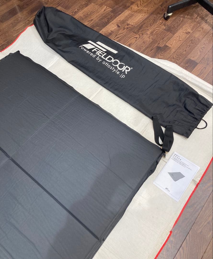 FIELDOOR スリーピングマット Lサイズ ブラック
