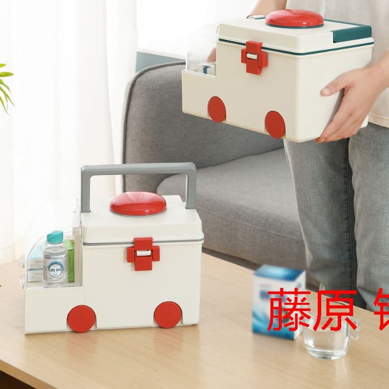 救急箱 薬箱 収納箱 ツールボックス 応急ボックス 多機能収納ケース 携帯 )