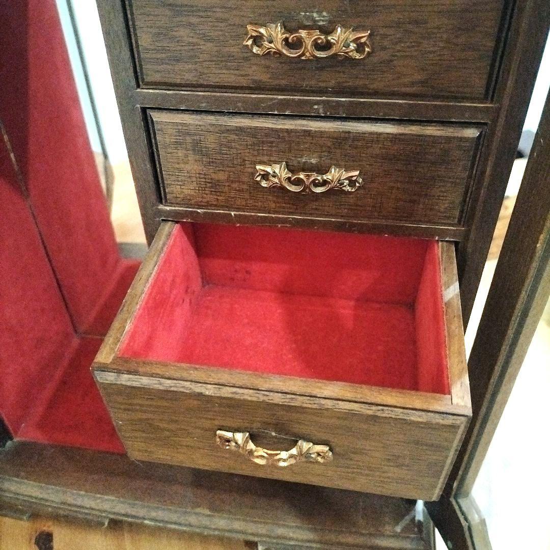 木製 ヴィンテージ ジュエリーボックス