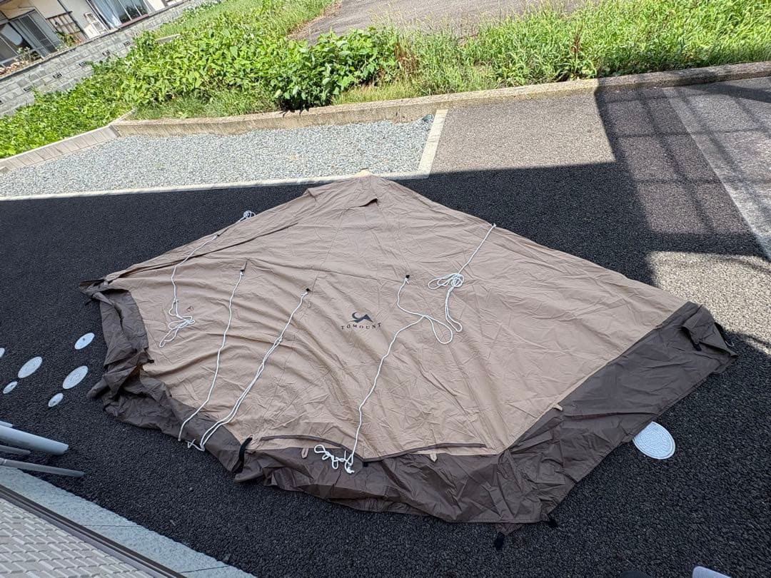 TOMOUNTワンポールテントTCソロテント高さ 2.1m 3m×3m