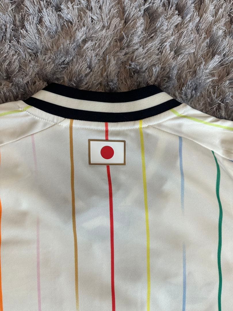 adidas 日本代表 シャツ ホワイト ストライプ