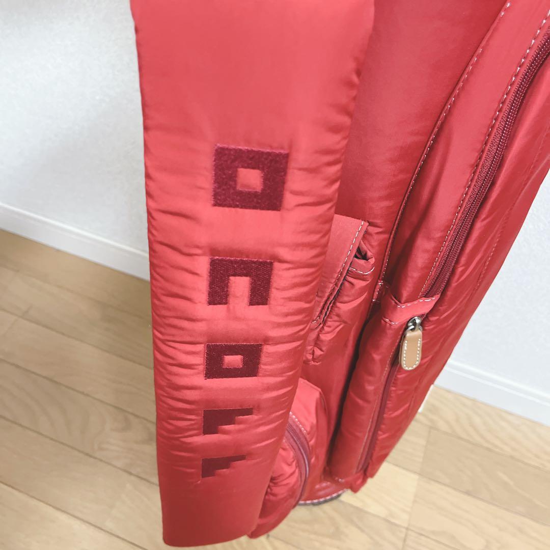 K115 美品！onoff オノフ キャディバッグ レッド