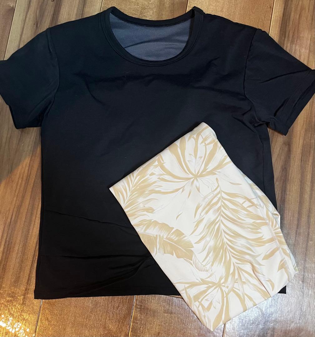 Sukala カップ付きTシャツ&レギンスヨガウェアセットMサイズ&ショッパー