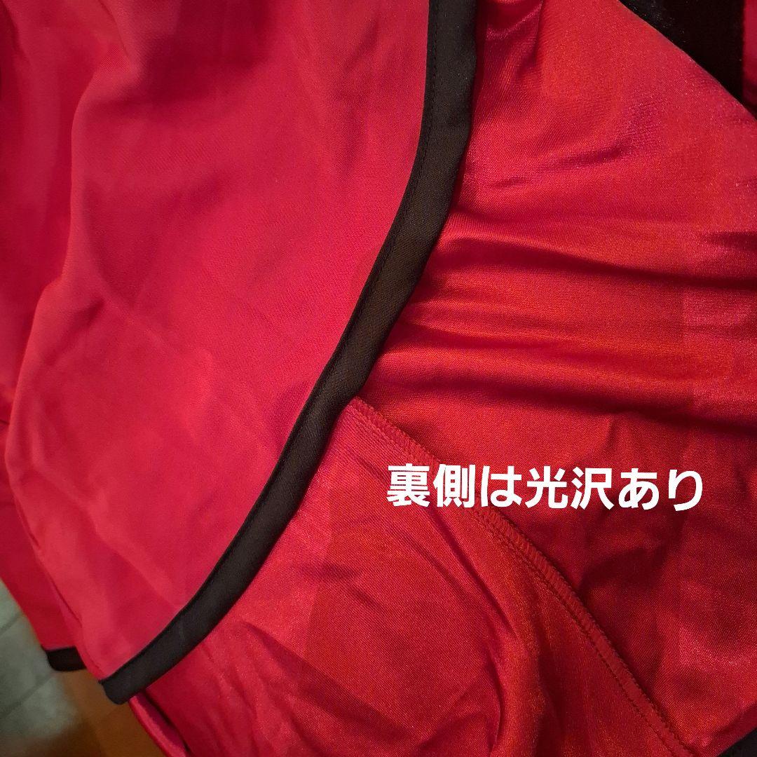 フラメンコワンピースこれ1枚で決まる！ブラック×レッド系　小柄な方向け