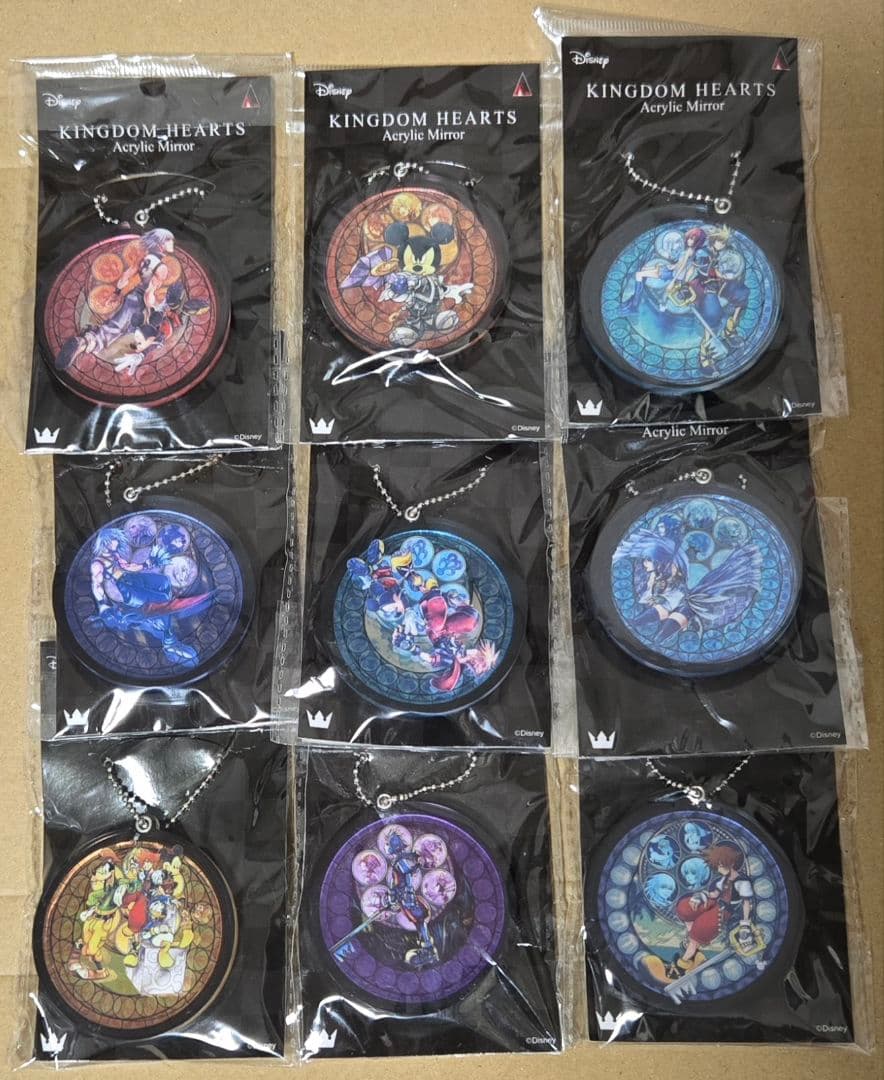 キングダムハーツ アクリルミラー 9個 定価以下 ソラ リク カイリ アクア