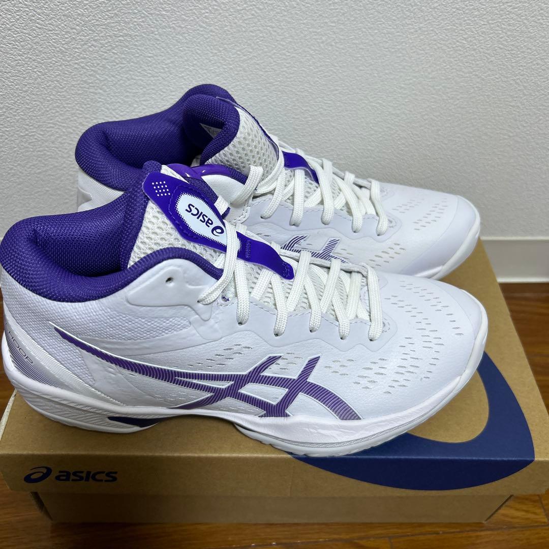 ASICS GEL-COURT ホワイト/パープル シューズ