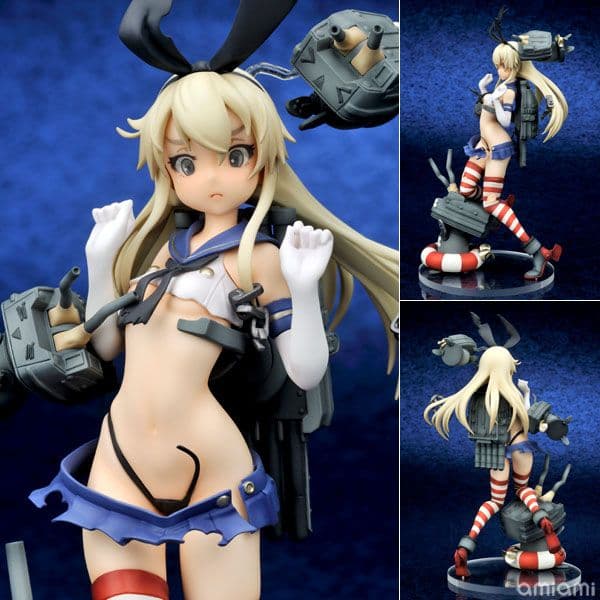 【新品未開封】キューズQ 艦これ 島風 中破Ver 1/8スケールフィギュア
