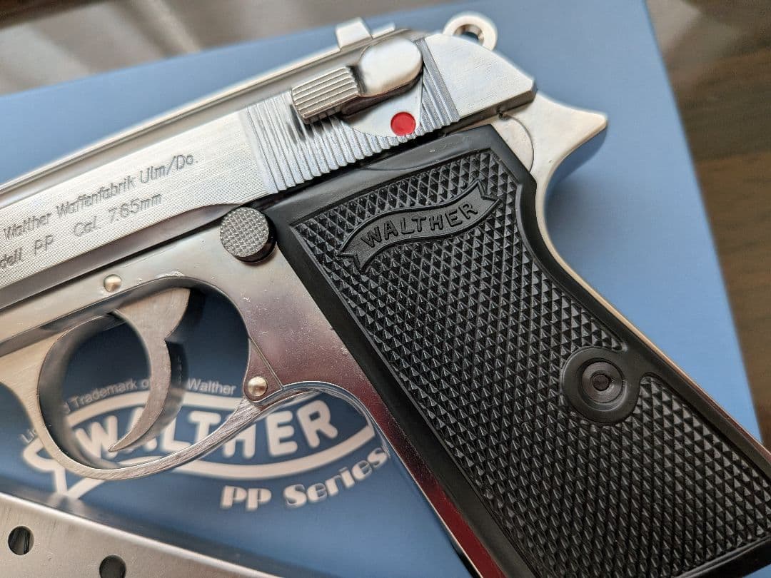 マルシン　ワルサー　PP シルバー　モデルガン　新品同様
