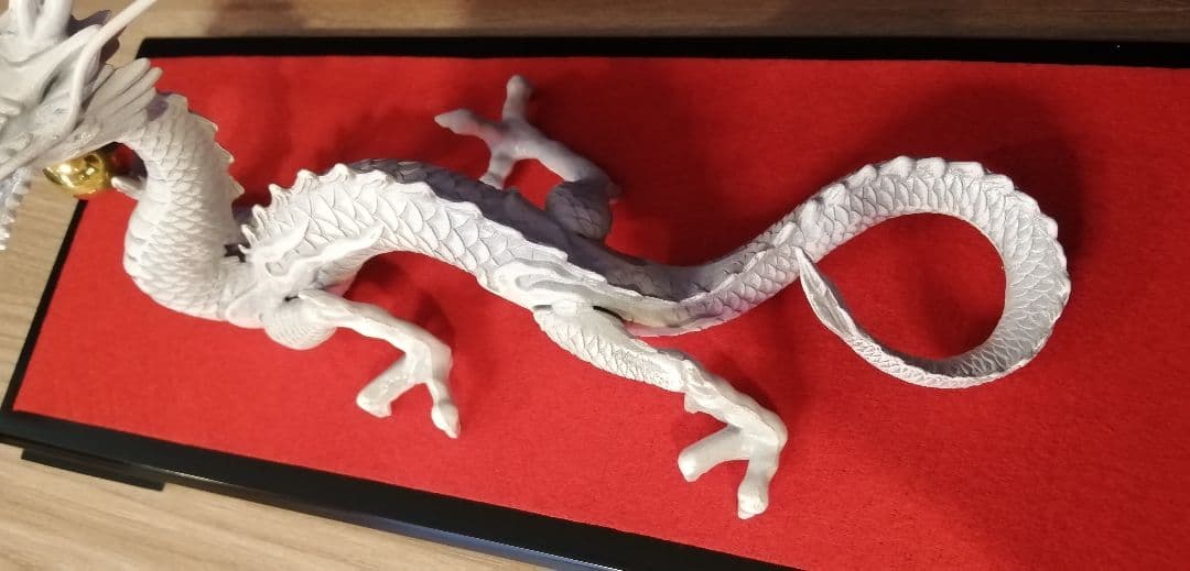 セール！白の龍　開運龍　置物　白の開運龍