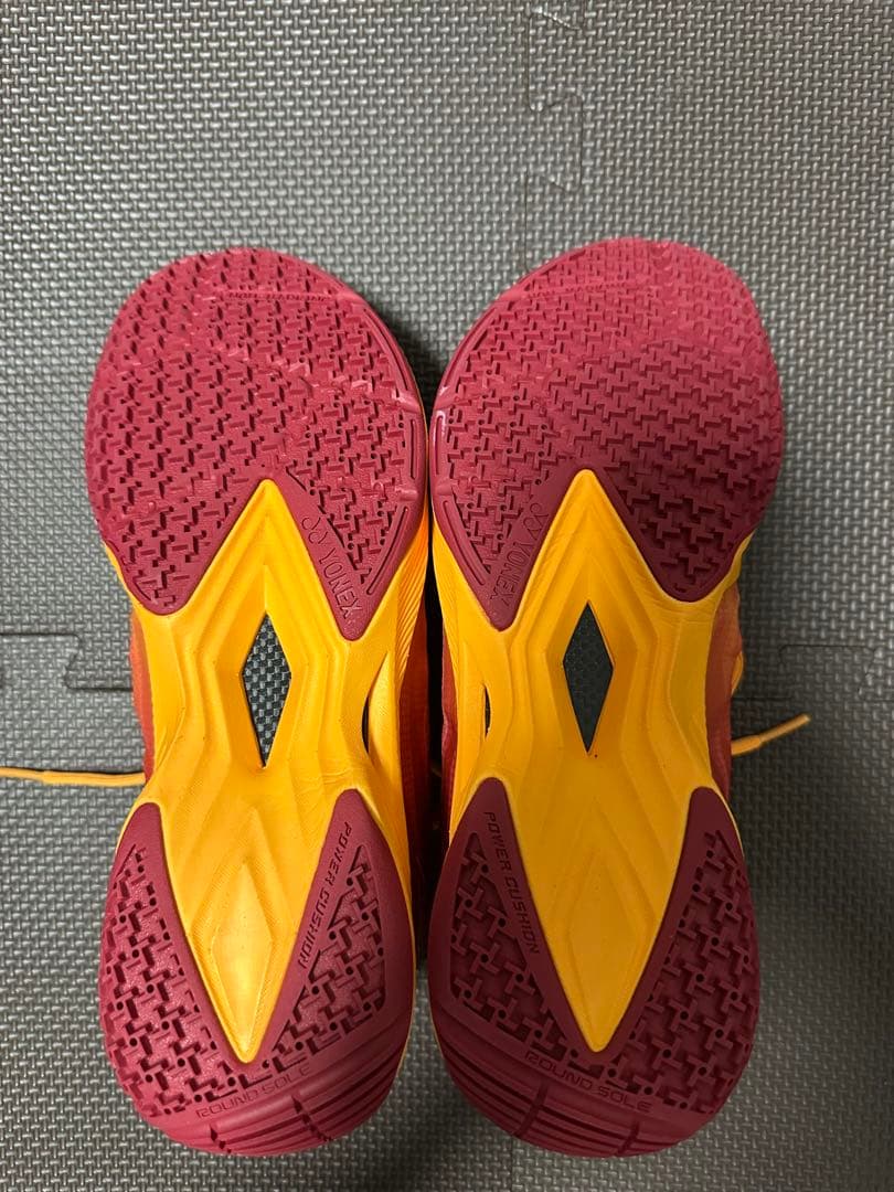 YONEX バドミントンシューズ 26.0cm オレンジ/レッド