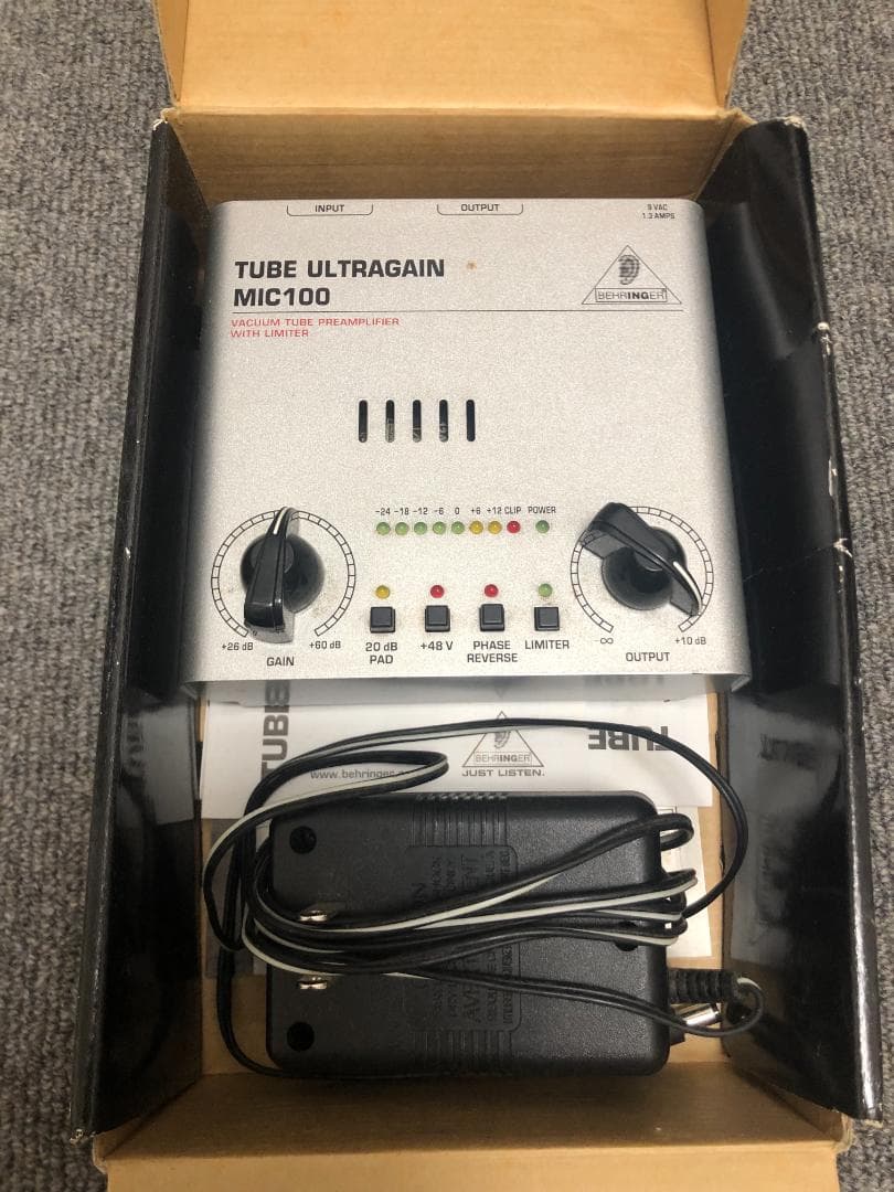 BEHRINGER マイクプリアンプ MIC100