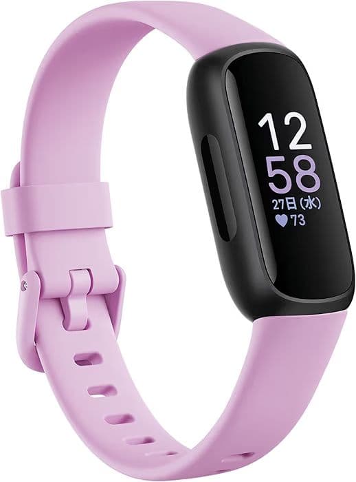 【新品未使用】Fitbit Inspire ３ ブラック＆ライラック 歩数計