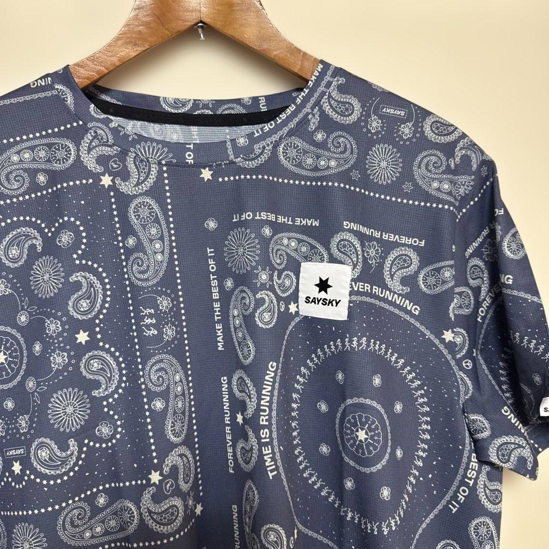 Say Sky　セイスカイ　ペイズリー　コンバット　Tシャツ　Lサイズ
