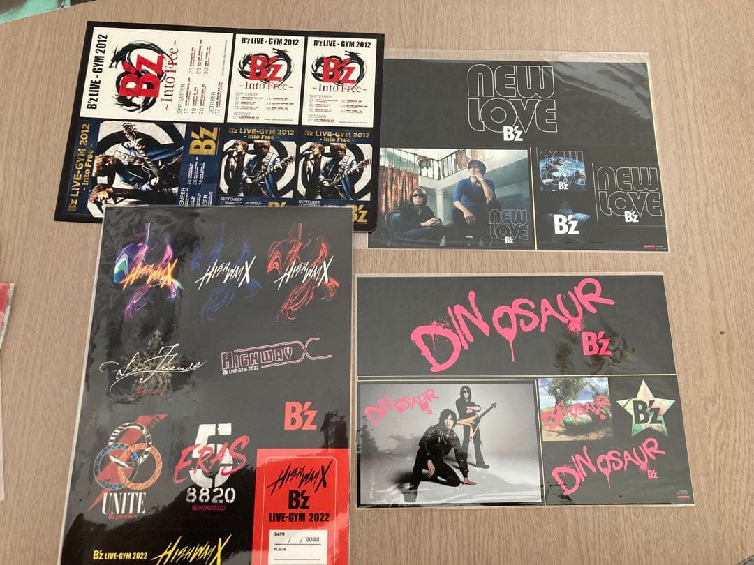 ①B'z FYOP FINAL ステッカー 限定 特典　メガジャケ　稲葉　松本