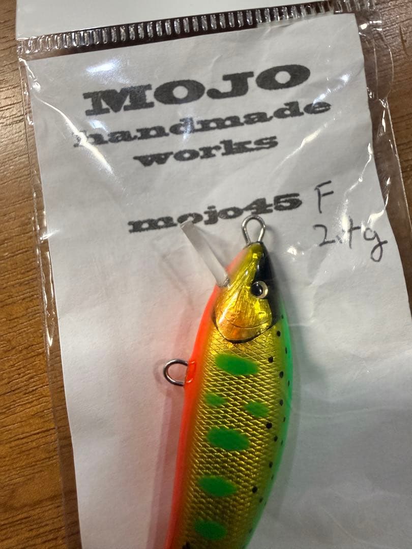 MOJOハンドメイドワークスバルサミノー45F2.4g チャートカラー新品レア品