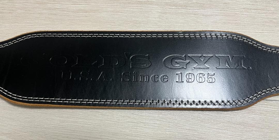 ゴールドジム(GOLD'S GYM) EXレザーベルト パワーベルト Sサイズ