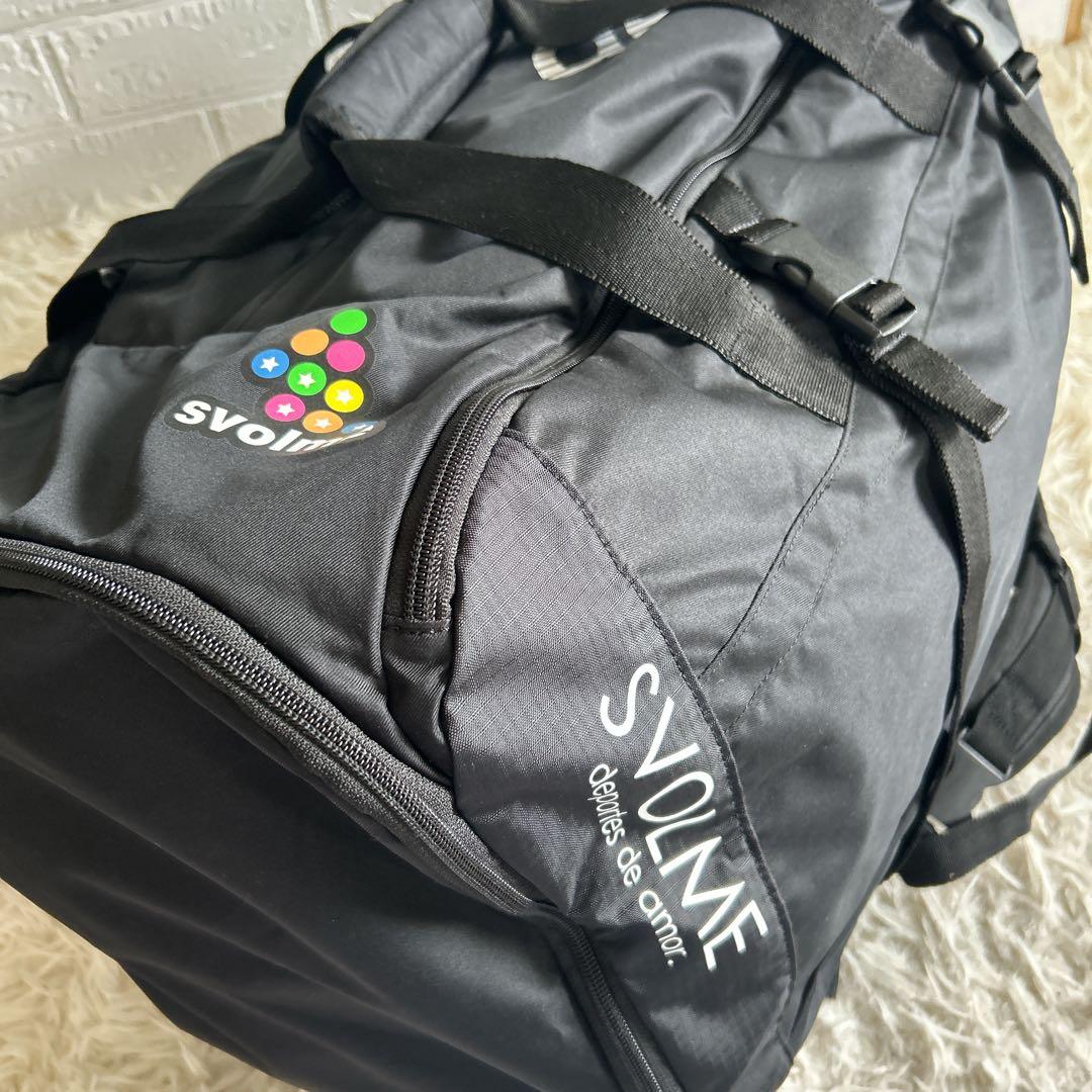 【美品】SVOLME スボルメ　2WAY リュック　ボストンバッグ 70L 黒