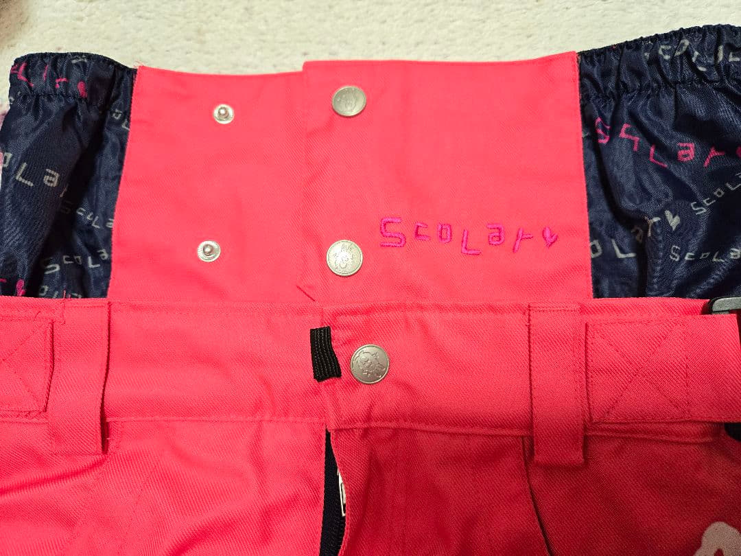 【美品】ScoLar ♡ ストレッチスノーパンツ 裏起毛　撥水透湿加工　9号