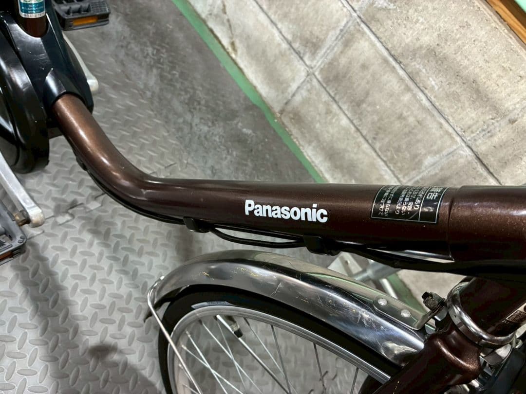 №8816電動自転車 Panasonic ビビTX 26インチ ブラウン