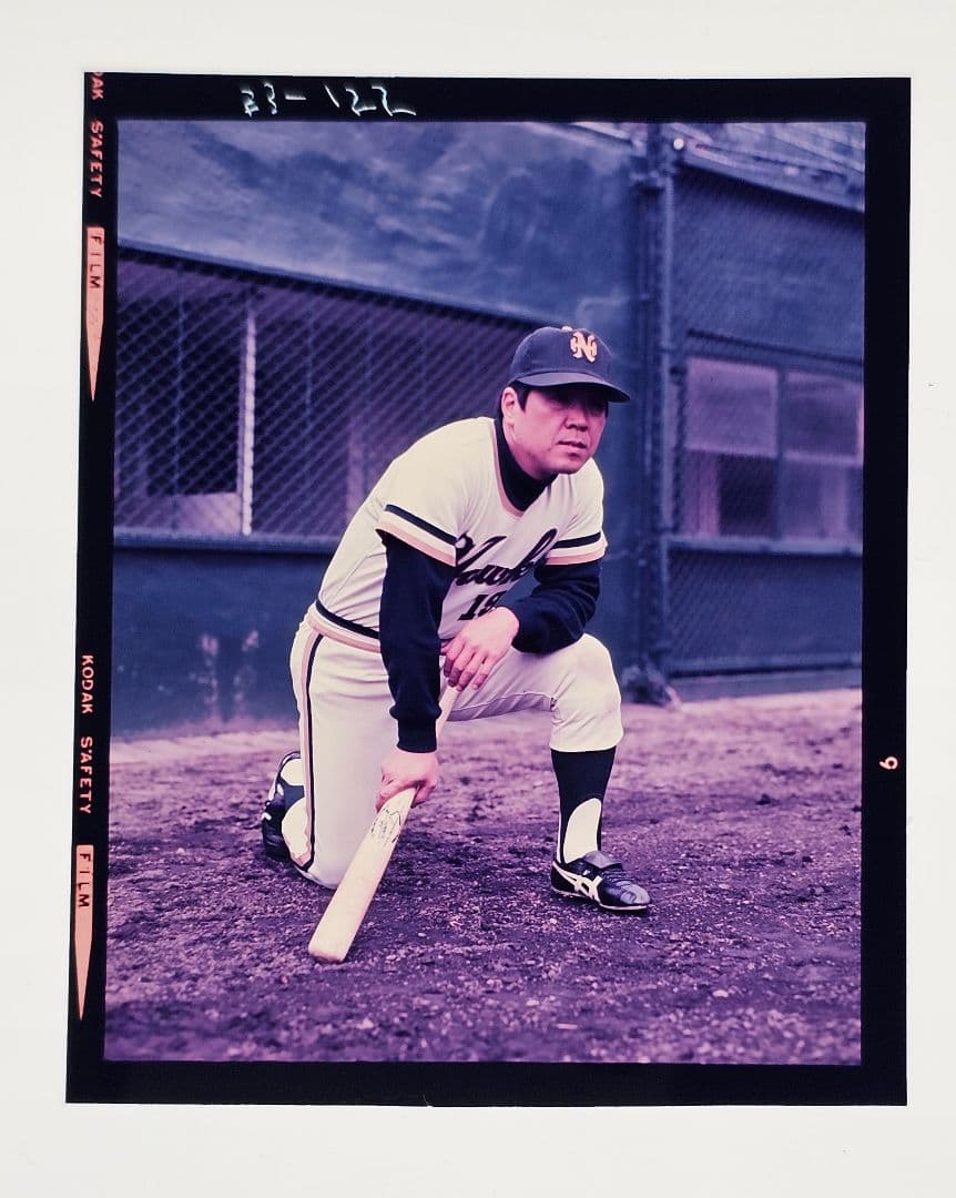 【本物 ブローニーフィルム＋生写真】野村克也　カルビーカード74年(53)