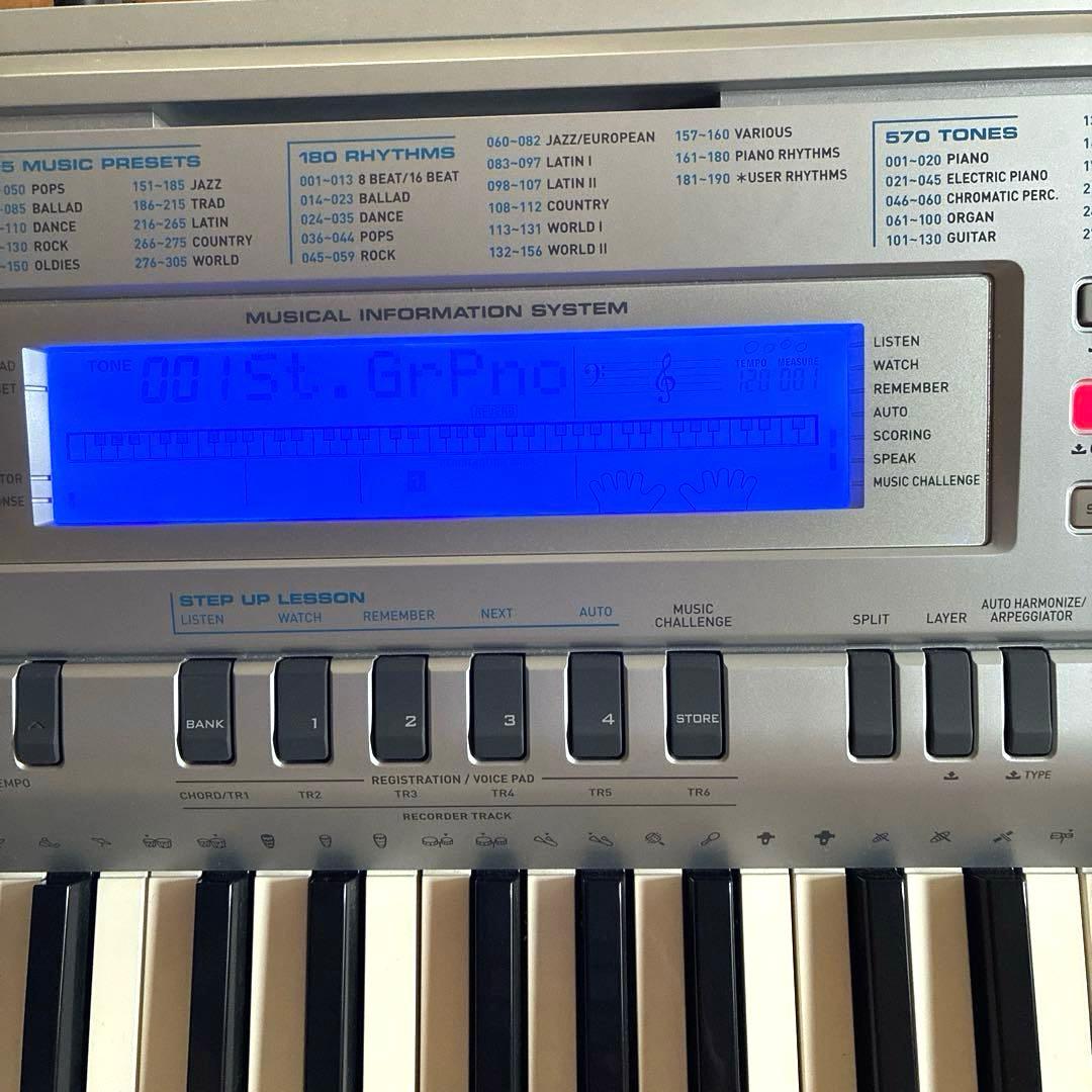 【動作確認済】CASIO 電子キーボード76鍵 標準ピアノ形状鍵盤 WK-210