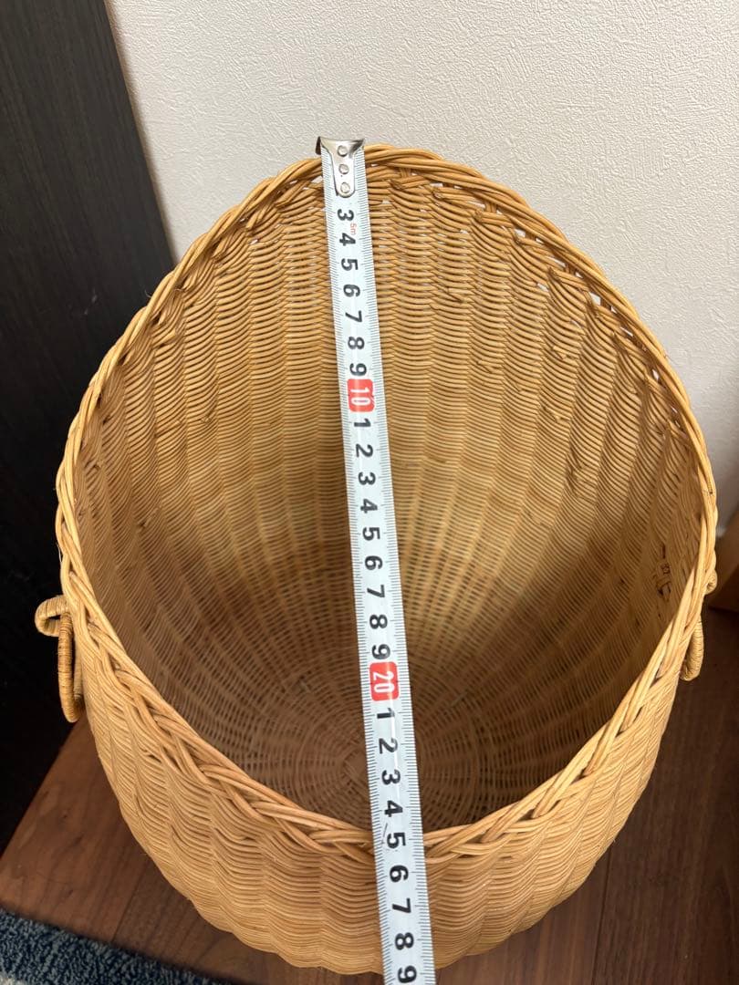 ラタン バスケット ゴミ箱