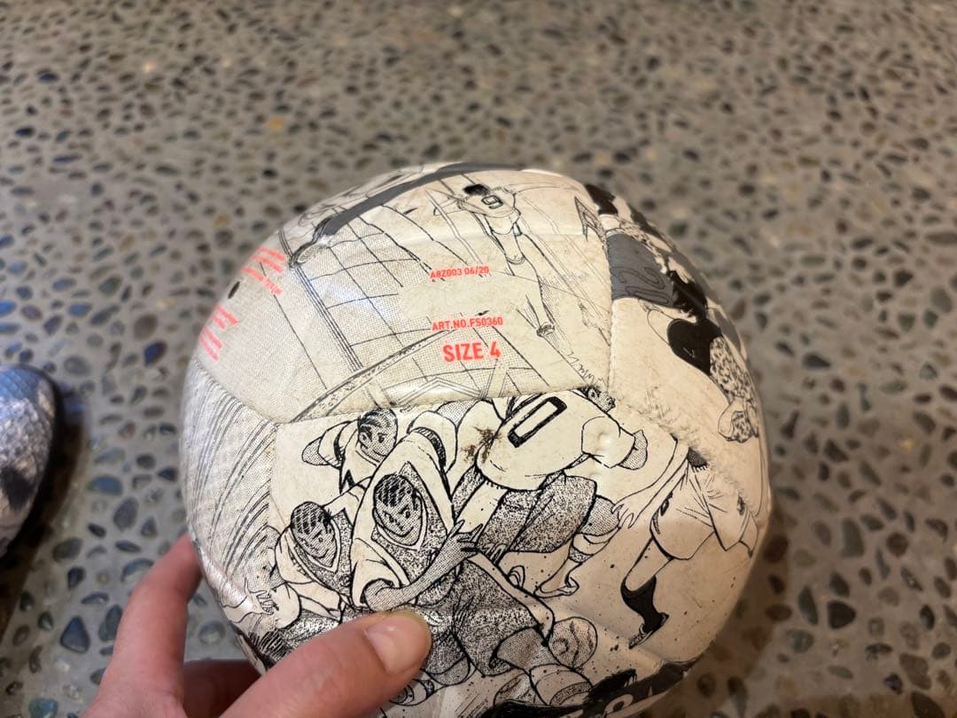 美品キッズ　レア　adidas キャプテン翼　シューズ 20cm、サッカーボール