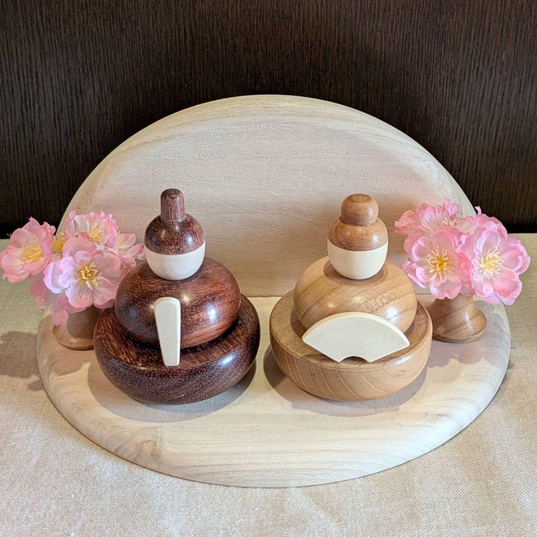 挽物屋のお雛様　衝立付き