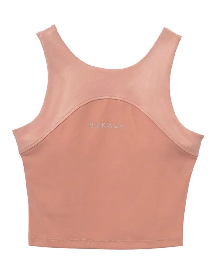 【蘭、新品、未開封】SUKALA ピンク クロップドタンクトップ