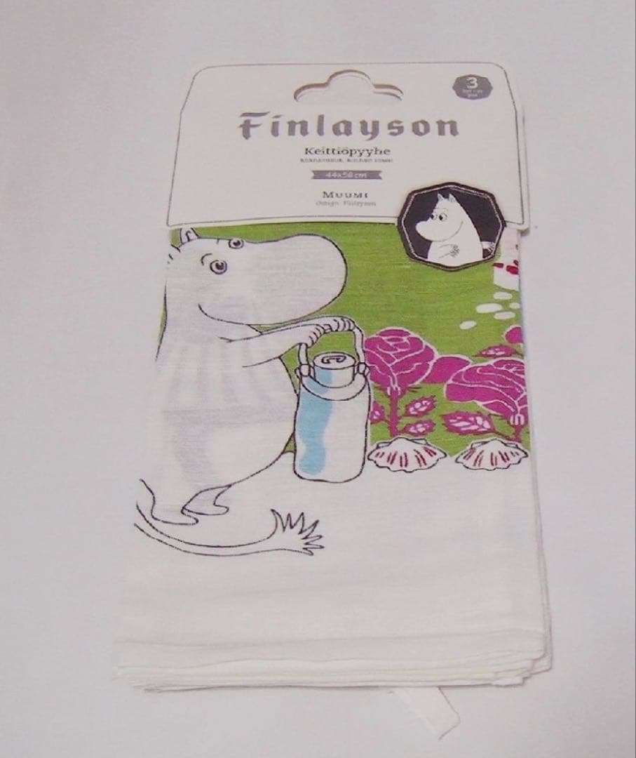 フィンレイソン ムーミン キッチンタオル 3枚セット ティータオル
