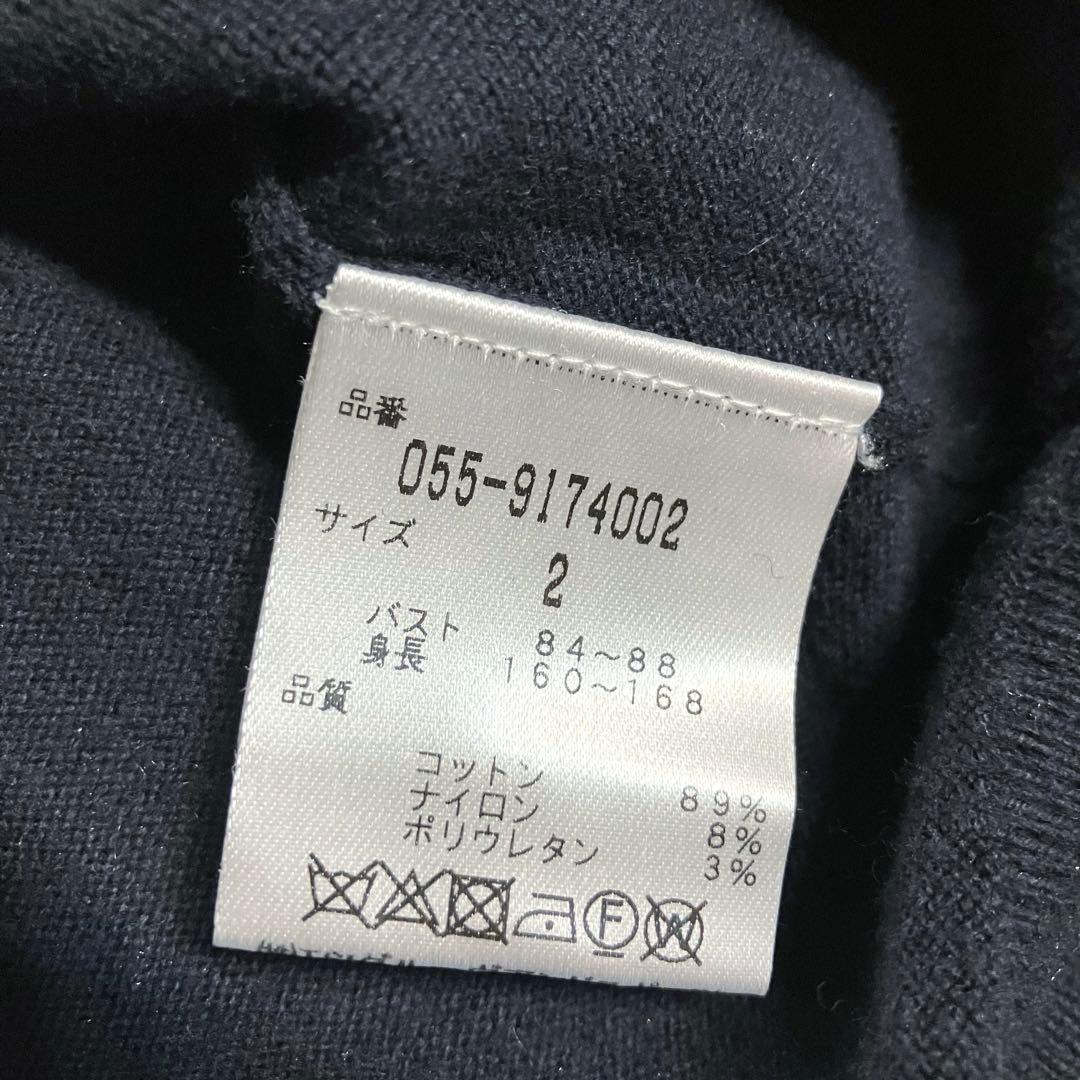 パーリーゲイツ ゴルフウェア レディース ニット ハイネック 黒 M～L