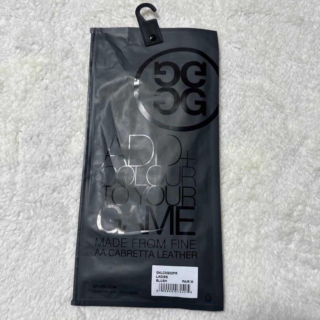 【G/FORE】新品未使用 ゴルフグローブ Mサイズ ホワイト 羊革