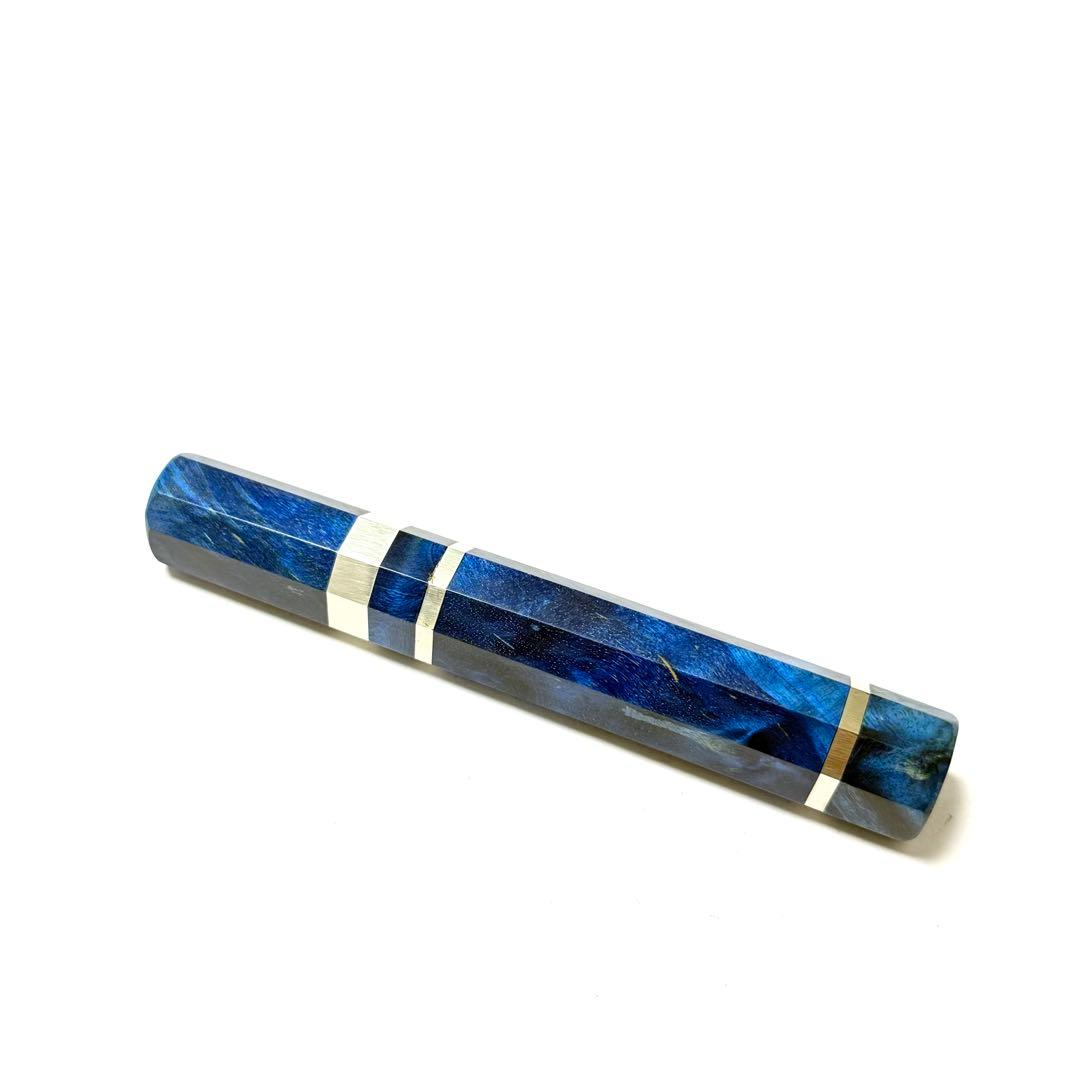 三段銀巻 フグ引き7寸 スタビライズドウッド八角柄 フグ引き210 包丁の柄f