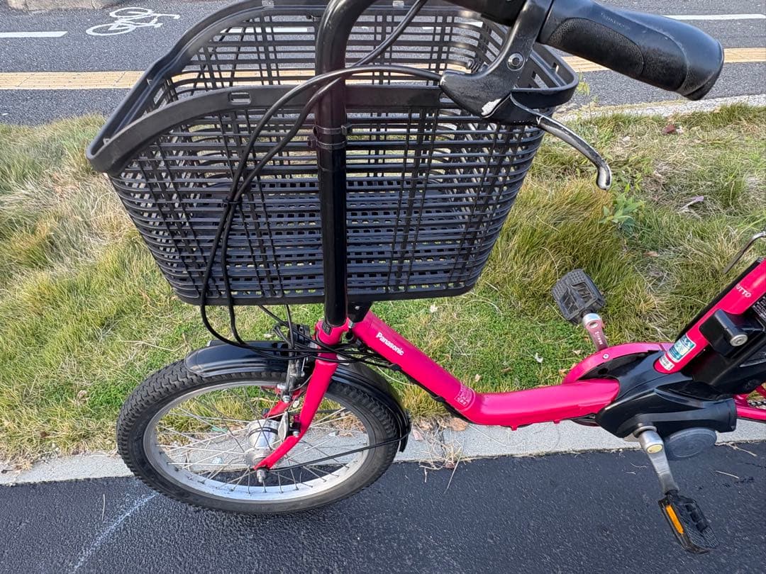 中古20インチPanasonic電動アシスト自転車　13.2Ah4点灯　大阪
