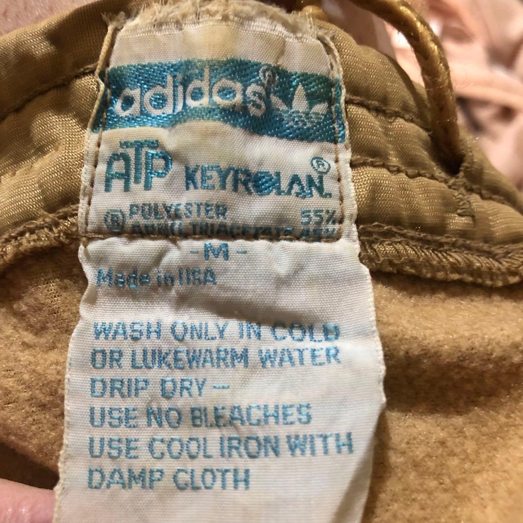 80's adidas ATPトラックパンツ ジャージ パンツ ゴールド
